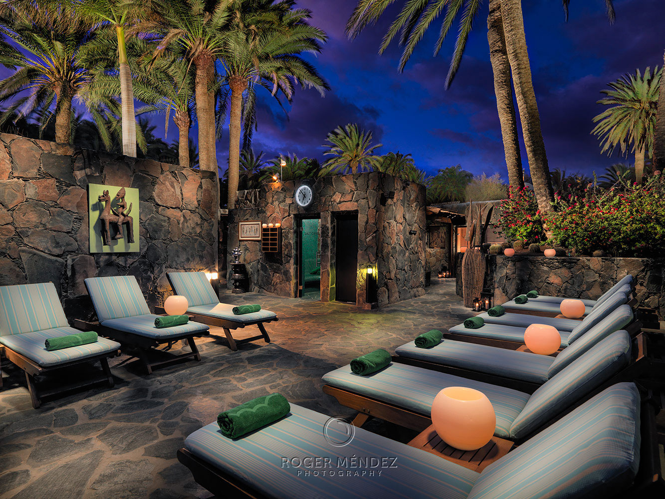 Seaside Palm Beach hotel. Spa relax zone and sauna
