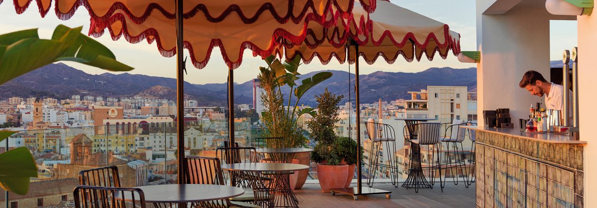 Rooftop photographs of H10 Croma hotel, located in Malaga. This series of images are part of our photography service for hotels.